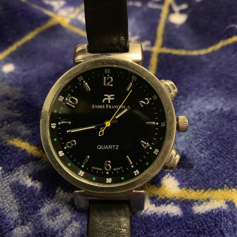 Andre Francois Japan Made Watch Leather Vintage